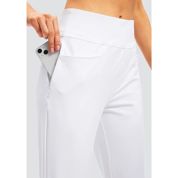 Women's Golf Pants with4 Pockets High Waisted Stretch Sweatpants - Picture 6 of 6